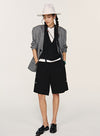 Cashmere dyb V-hals vest