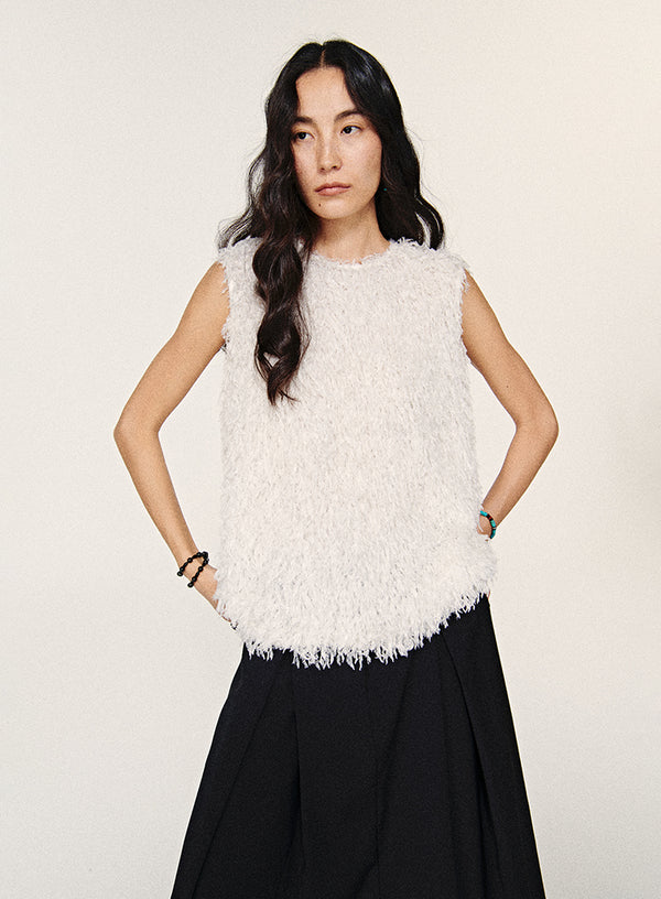 Alpaca pels ruskindsvest
