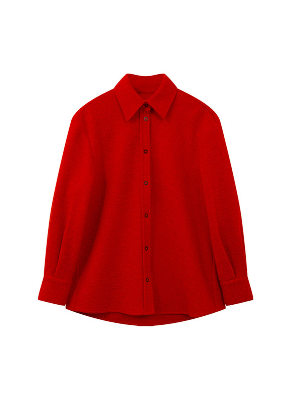 Cotton Blend Long-Sleeved Shirt