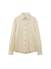 Cotton Blend Long-Sleeved Shirt
