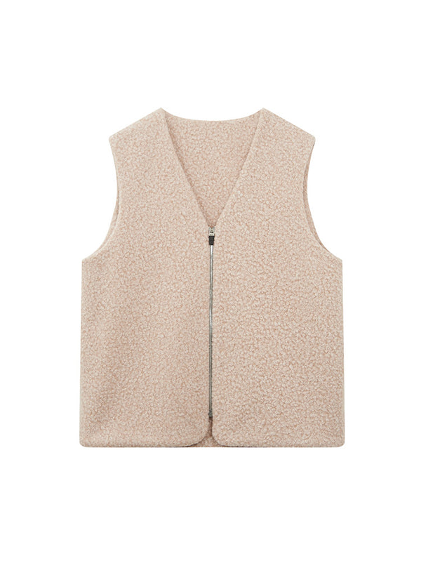 Retro Teddy Double-Sided Vest