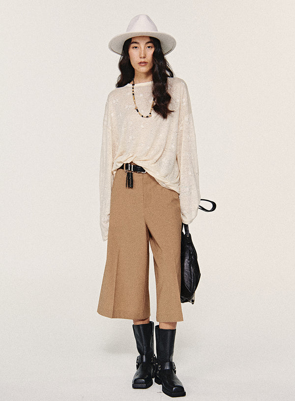 Sage Beaded Relaxed Tee