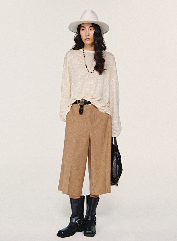 Sage Beaded Relaxed Tee