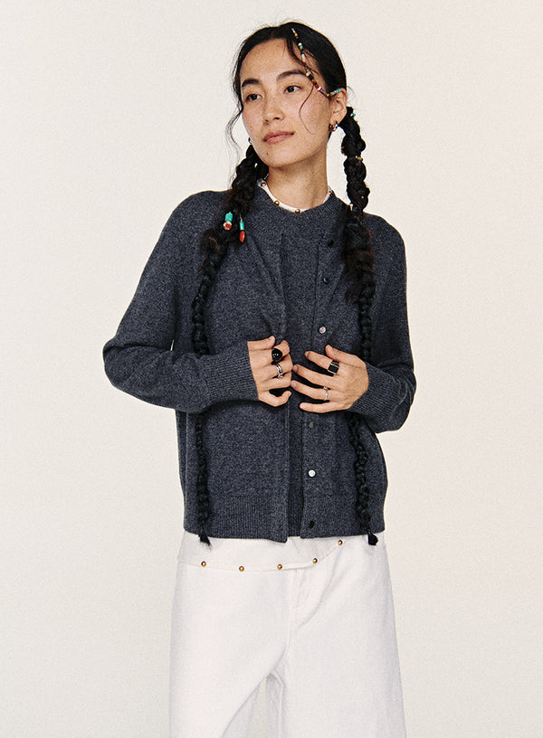 Wool Knitted Two-Piece Set