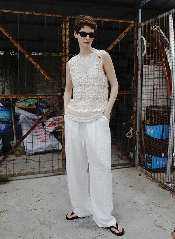 Blend Silk Tank Metallic Detail Design