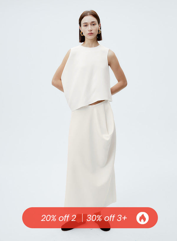 Uregelmæssig nederdel i designerstil