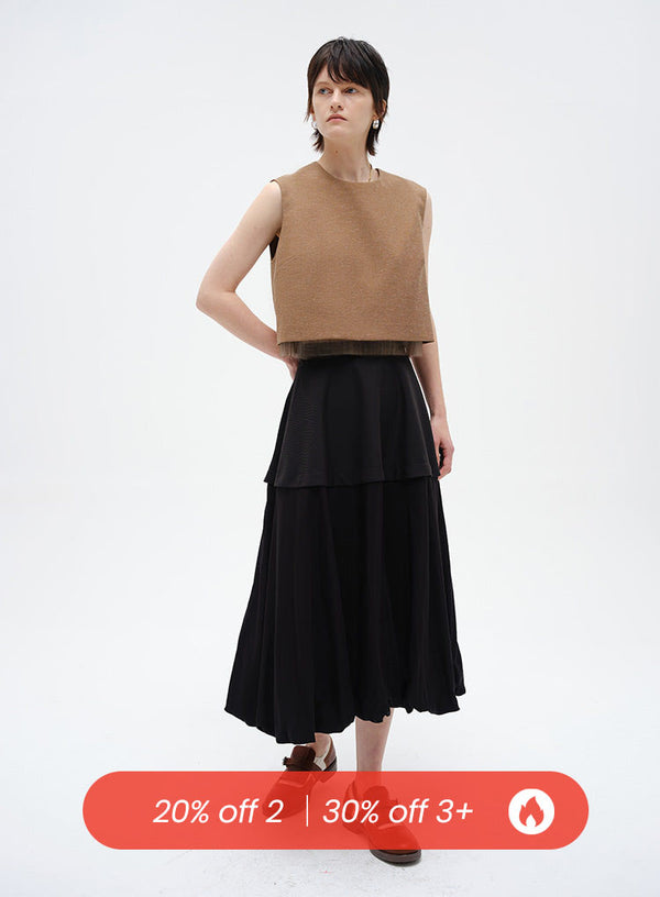 Double Layer Petal Skirt