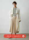 Drawstring Double-Sided Textured Skirt