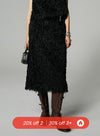 Feather Fringe Skirt