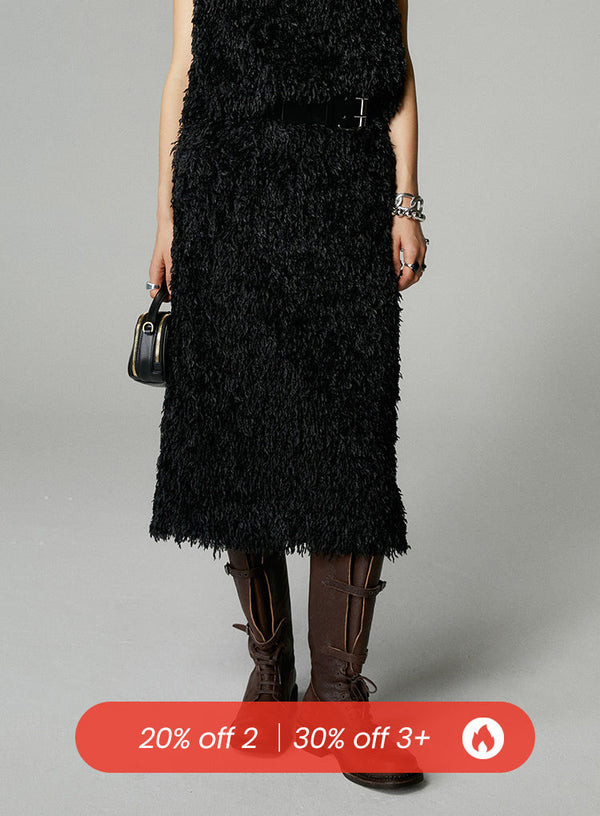 Feather Fringe Skirt