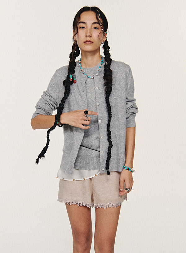 Wool Knitted Two-Piece Set