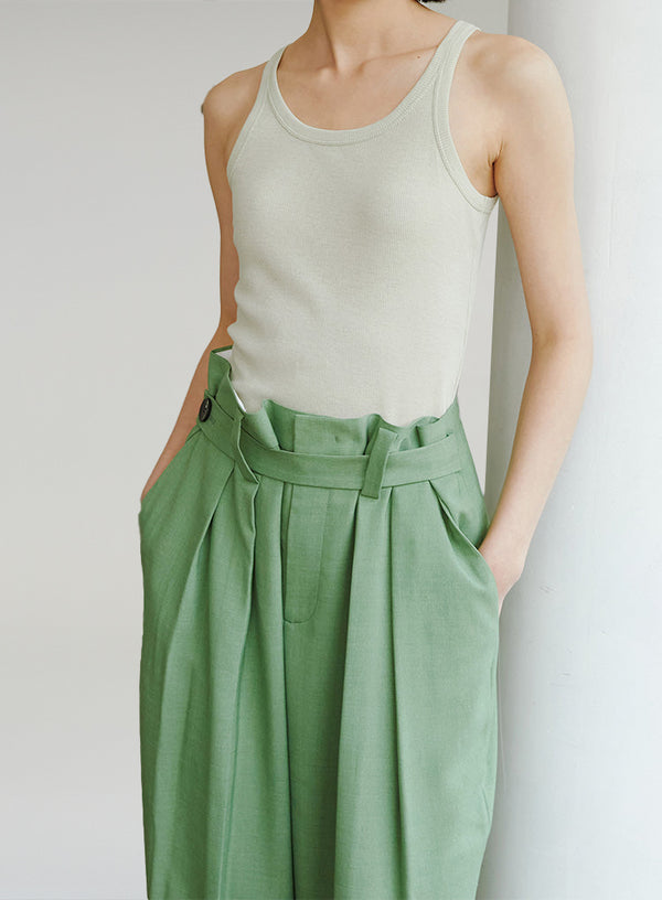 High Waist Casual Wide Leg Pants