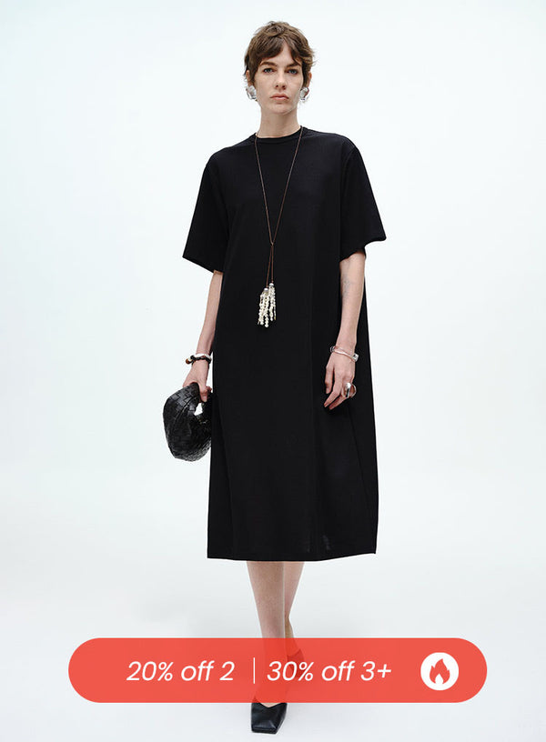 Pearl Chain T-Shirt Dress