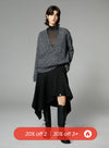 Irregular Button Skirt