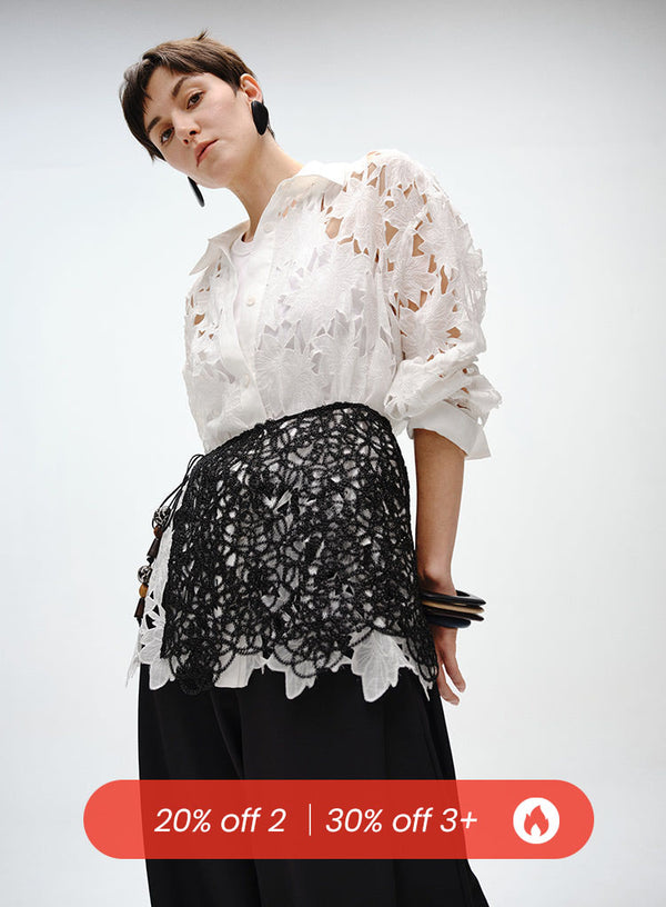 Layered Wrap Tie Mini Skirt