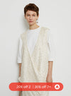 V-Neck Sequin Pullover Vest