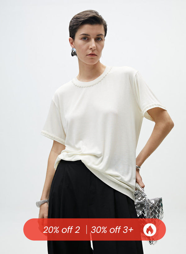 Soft Lace Short-Sleeve T-Shirt