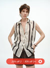 Linen Blend Tank Shirt