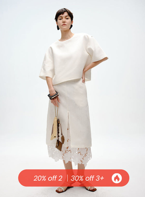 Lily Linen Two-Piece Skirt