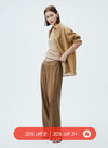 High Waisted Drape Wide Leg Pants