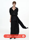 Elegant High-Slit Tail Skirt