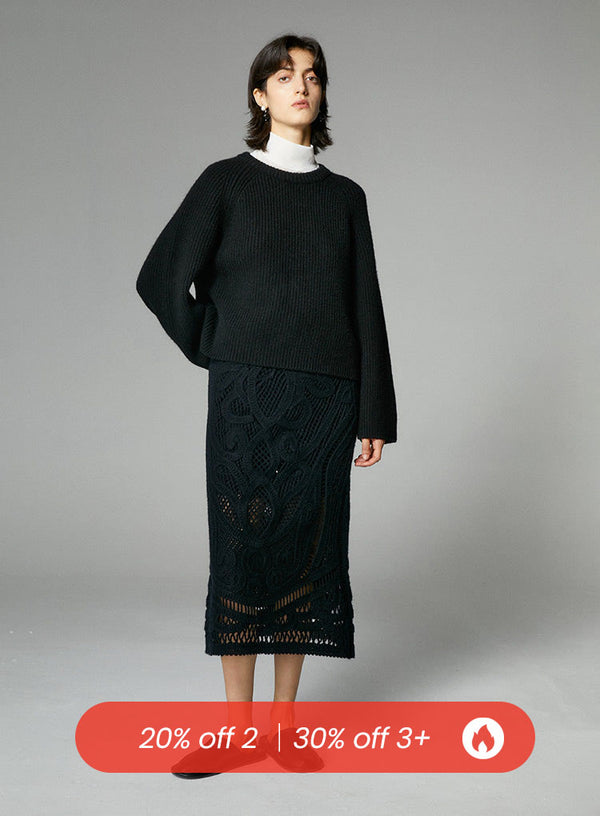 Designer Style Mesh Flower Skirt