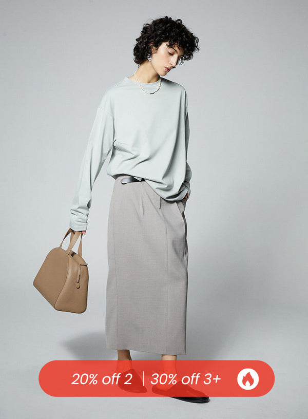 Button Up Basic Style Skirt