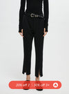 Black Slit Flare Pants