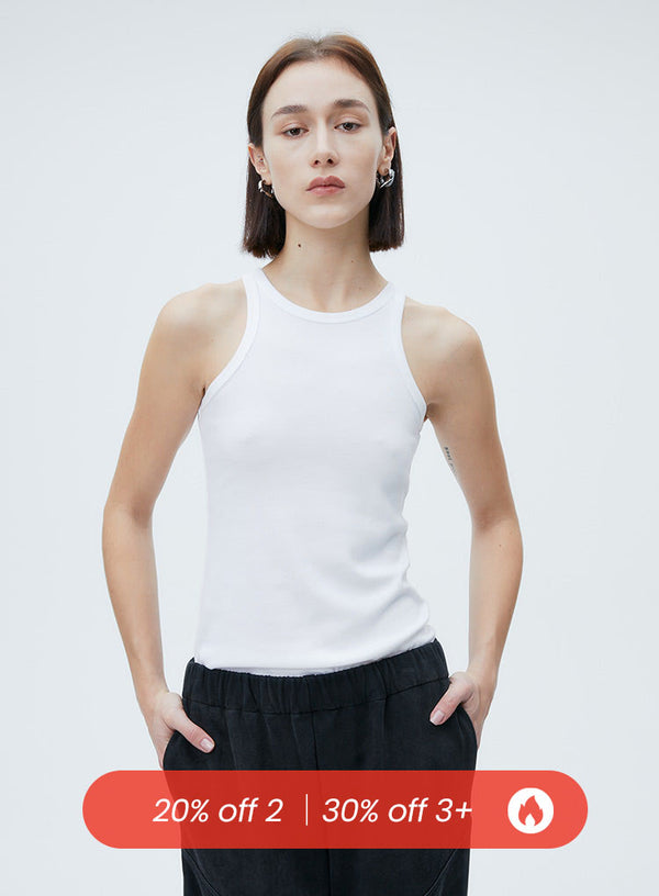 Basic Color Sleeveless Tank Top