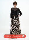 Flared Waist-Chain Skirt