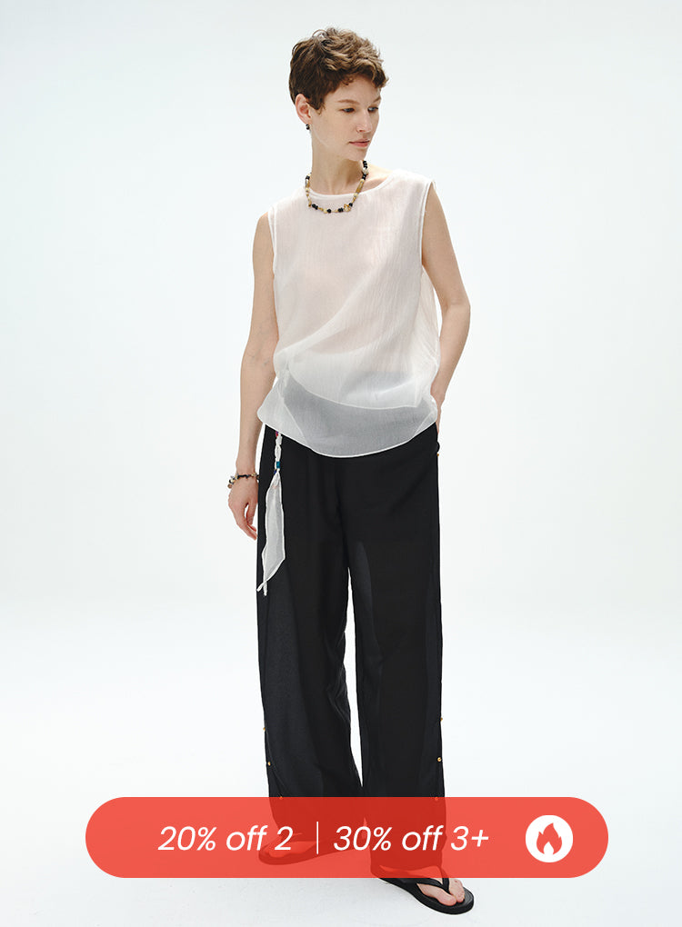 【COLOR iN ID】True wide slacks pants Cloud Terry Wide Leg Pant ∣ TravisMathew