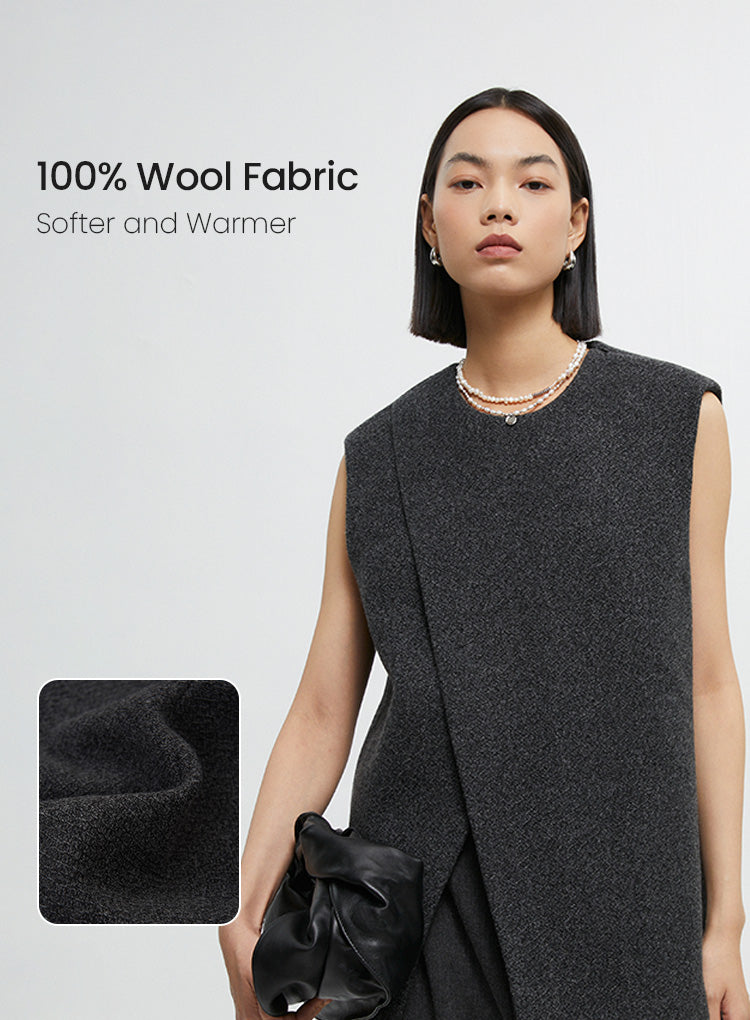 XCVI Shelton Casual Poplin + Rib Cargo Zipper Vest