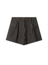 Summer Linen Striped Shorts