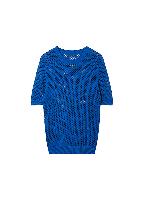 Cotton Hollow Short sleeved T-shirt