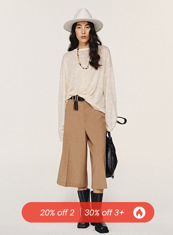 Wool Mid-Length Shorts