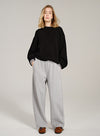 Asymmetric Hem Wool Sweater