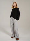 Asymmetric Hem Wool Sweater
