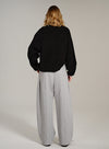 Asymmetric Hem Wool Sweater