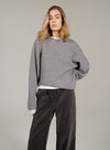 Asymmetric Hem Wool Sweater