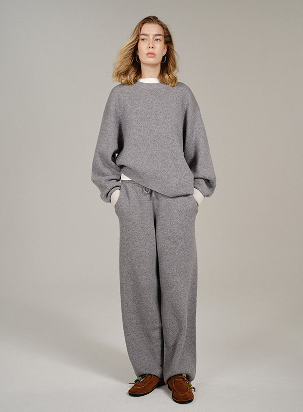 Asymmetric Hem Wool Sweater