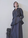 Pleated Linen Skirt Set