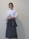 Linen Midi Skirt Set
