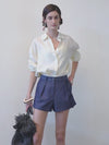 Luxe Linen Long-Sleeve Blouse