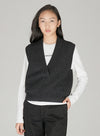 Yak Wool V-Neck Sleeveless Vest