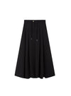 Drawstring Double-Sided Textured Skirt