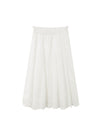 French Retro White Lace Skirt