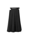 Black Sexy Hollow Waist Skirt