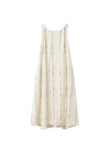 Printed Linen Sleeveless Elegant Dress