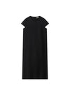 Black Short Sleeve T-Shirt Dress