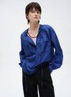 Designer Style Drawstring Zipper Shirt